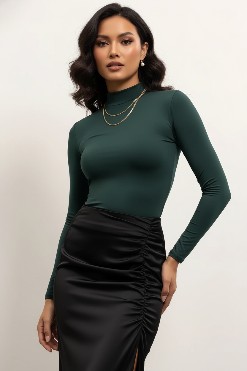 Body Cuello Manga Larga