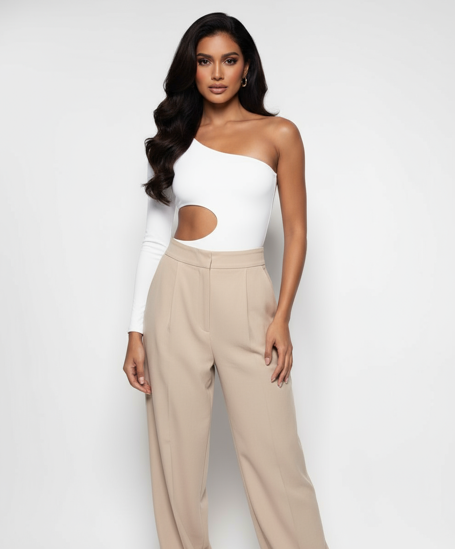 Body Bruna Manga Abertura Costado