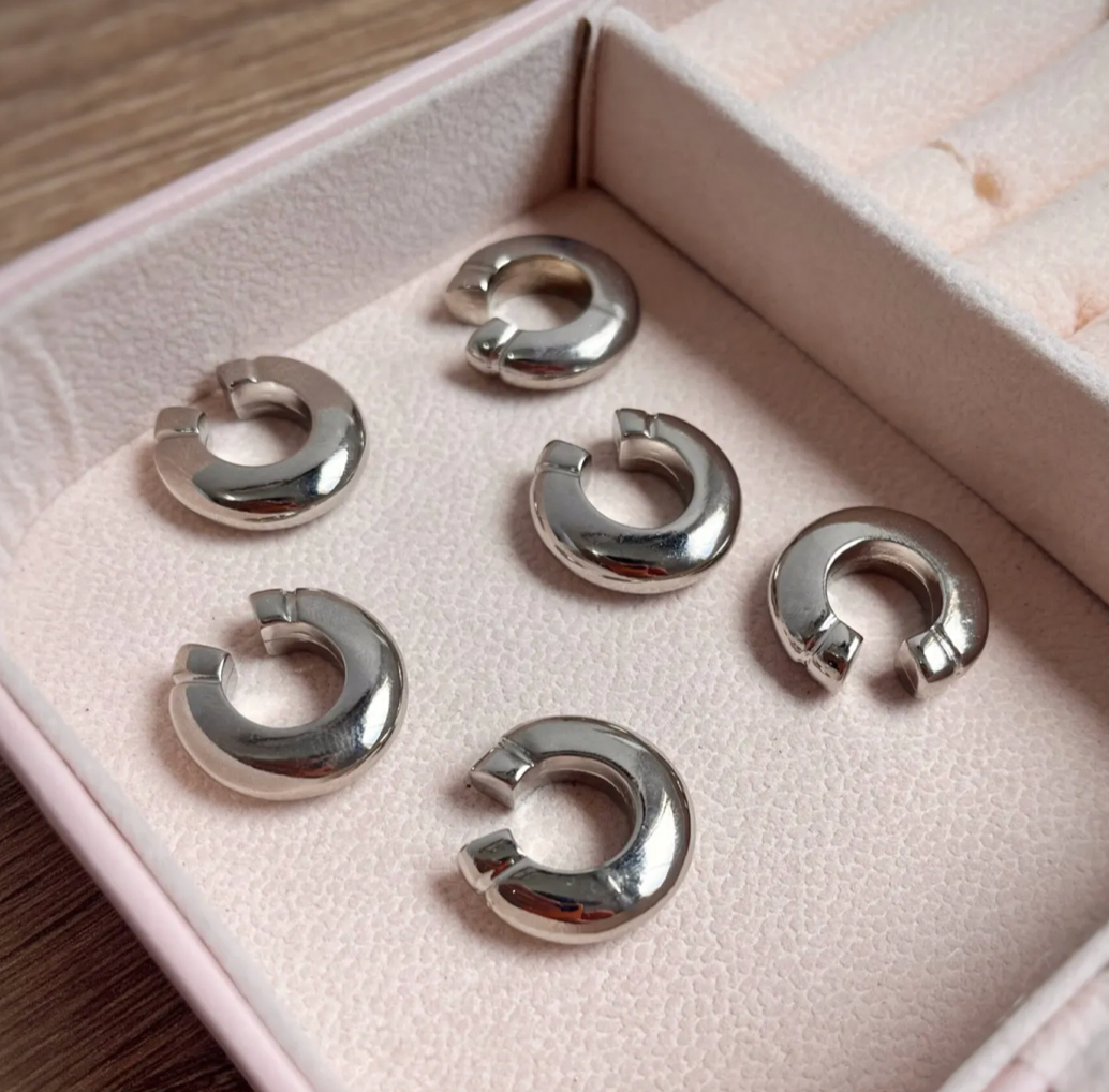 Earcuff Doha Silver | Aretes Para Mujer | We Love Luana Colombia