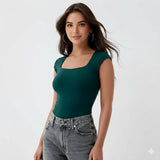 Body Cuadrado Escote Recto