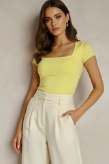 Body Cuadrado Escote Recto