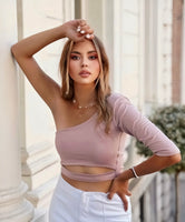 Crop Top Mia Manga 3/4