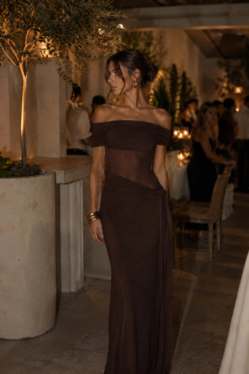 Vestido Fiore – Largo de Hombros Descubiertos