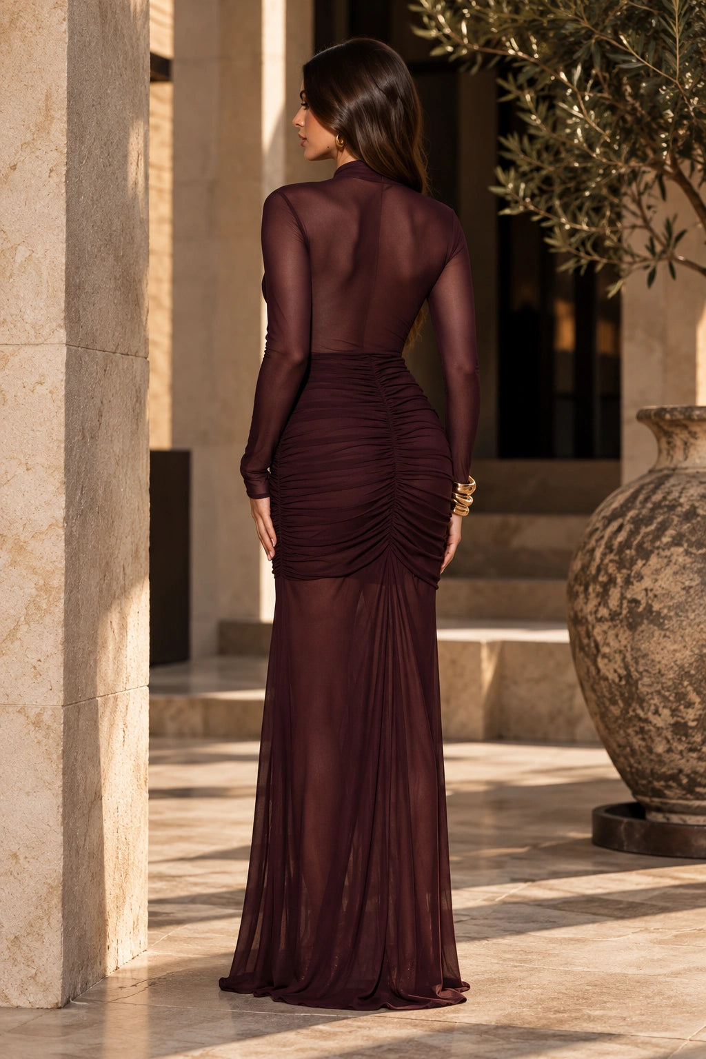 Vestido Merlot
