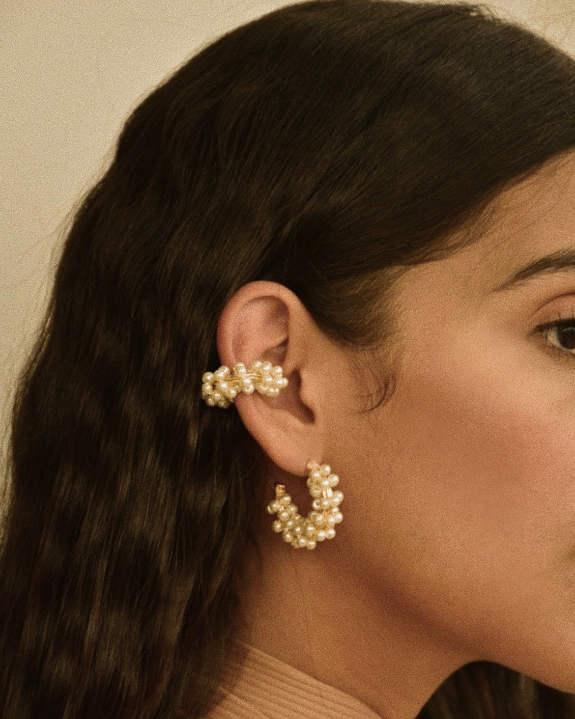 Earcuff Paulina Pearl | Aretes Para Mujer | We Love Luana Colombia