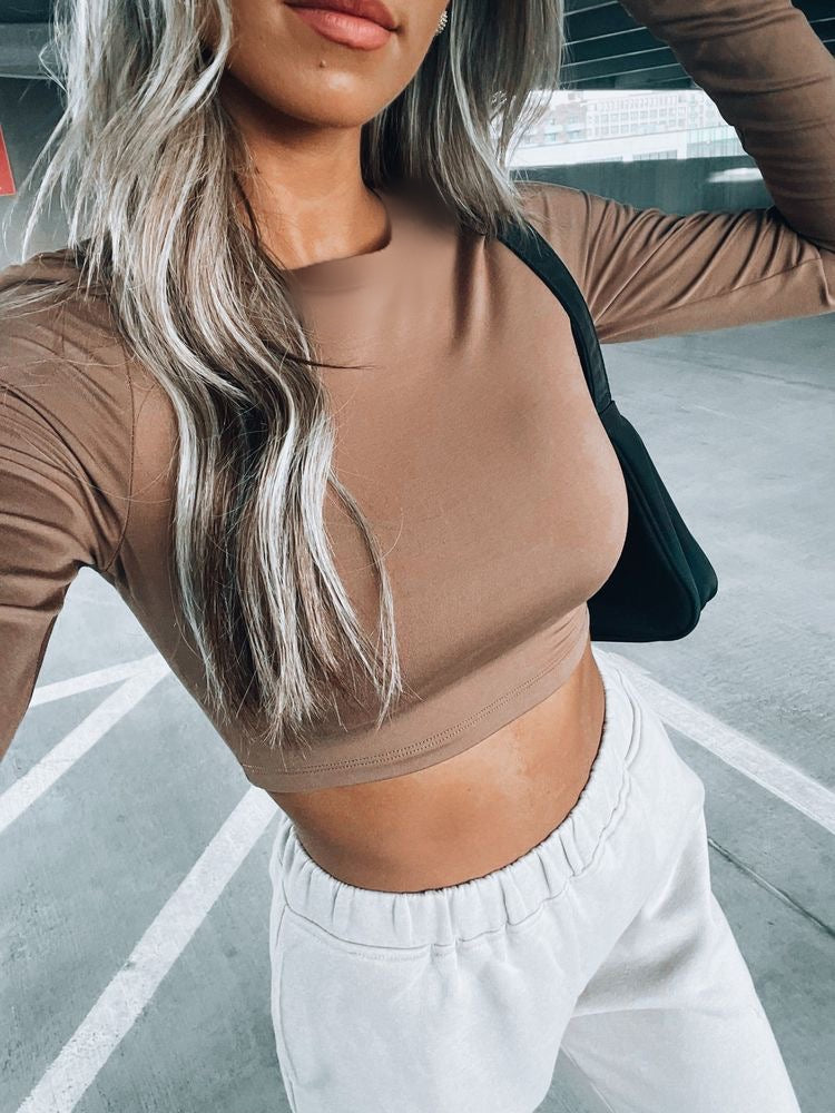 Crop Top Tesia Escote | Crop Tops Para Mujer | We Love Luana Colombia